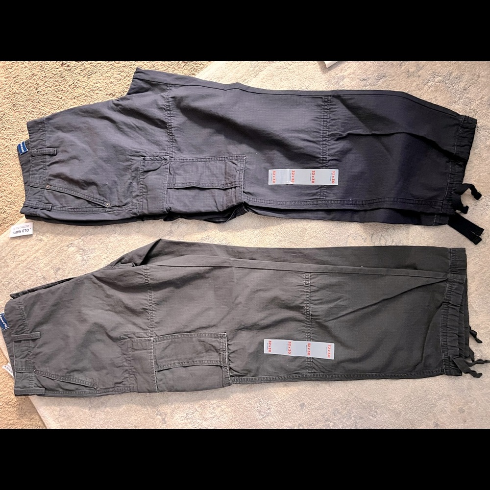 BNWT, (2) 32x30 Cargo Pants from Old Navy $10 for BOTH
